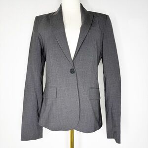 Theory Tailor Gabe B One-Button Blazer in Heather Barley – Size 6